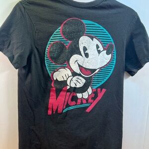 Disney Black and Pink Mickey Mouse‎ Short Sleeve Tee